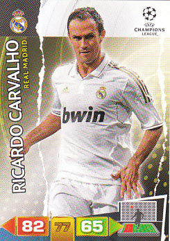 Ricardo Carvalho Real Madrid 2011/12 Panini Adrenalyn XL CL #228